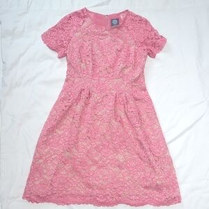 Vince Camuto Rose Lace Dress Sz 4